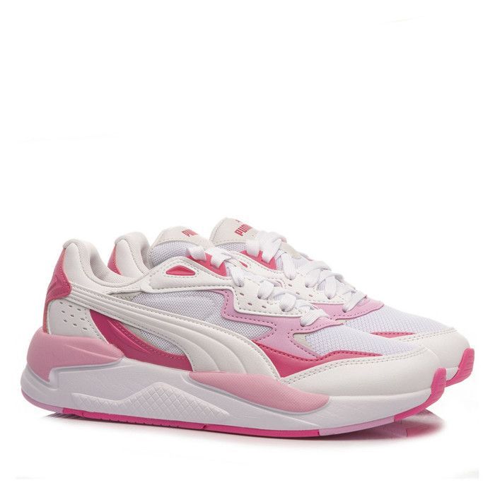 X-RAY SPEED JR PUMA WHITE-GLOWING PINK-L  (384898-10)