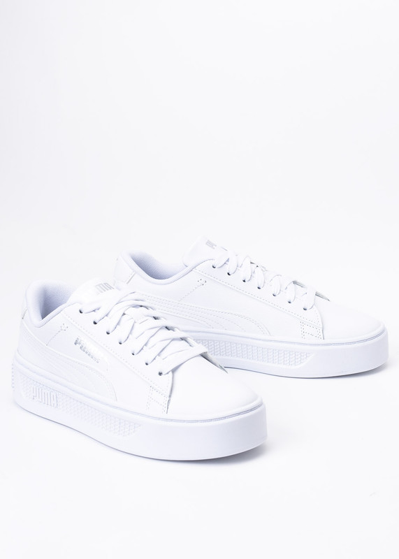 SMASH PLATFORM V3 PUMA WHITE-PUMA SILVER  (390758-01)